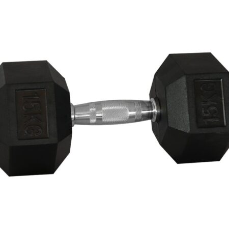 Επαγγελματικός Εξάγωνος Αλτήρας Λάστιχο 15kg Welfit W3141-15