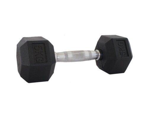 Επαγγελματικός Εξάγωνος Αλτήρας Λάστιχο 5kg Perk Sports PD161-5